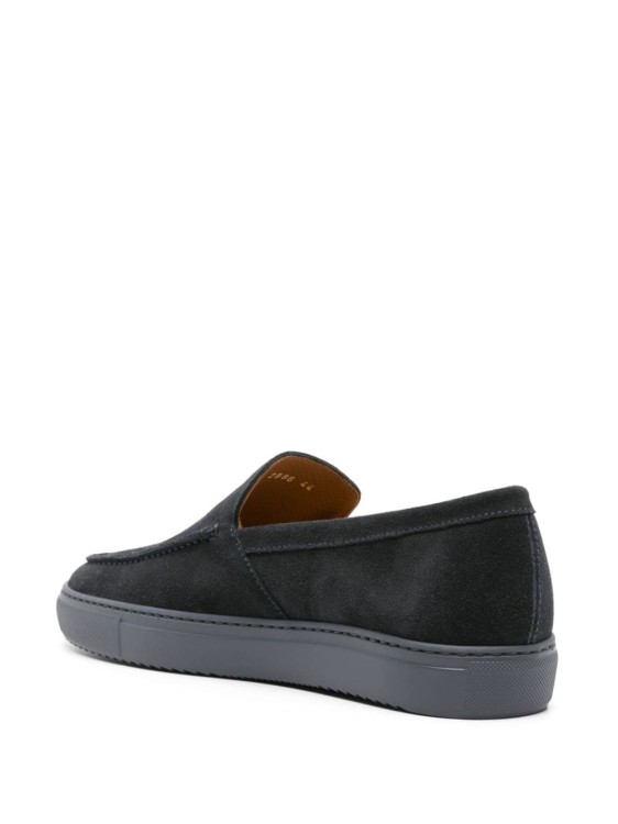 Shop Doucal's Round-toe Suede Loafers In Black