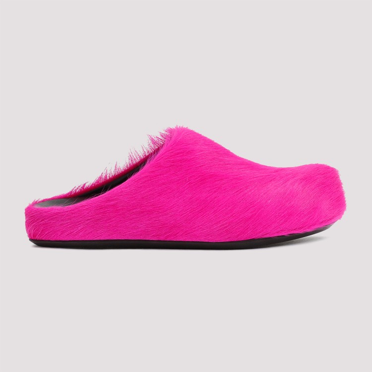 Marni Pink Fussbett Sabot Slip-on Loafers In Pink
