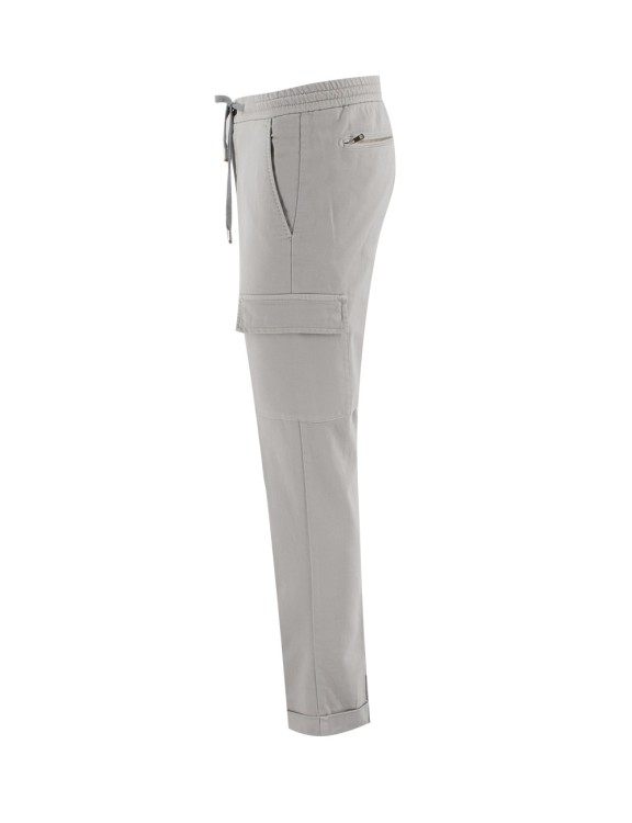 Shop Marco Pescarolo Grey Trousers With Cargo Pockets