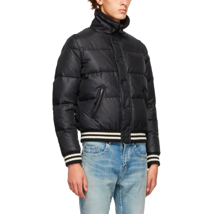 Shop Saint Laurent Black Padded Jacket