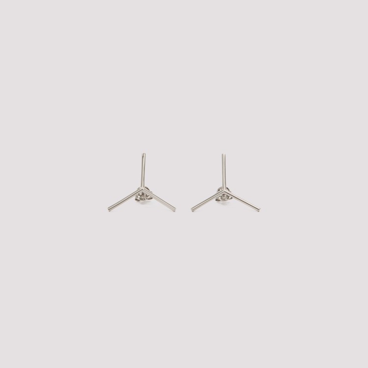 Shop Y/project Silver Mini Y Earrings In Not Applicable