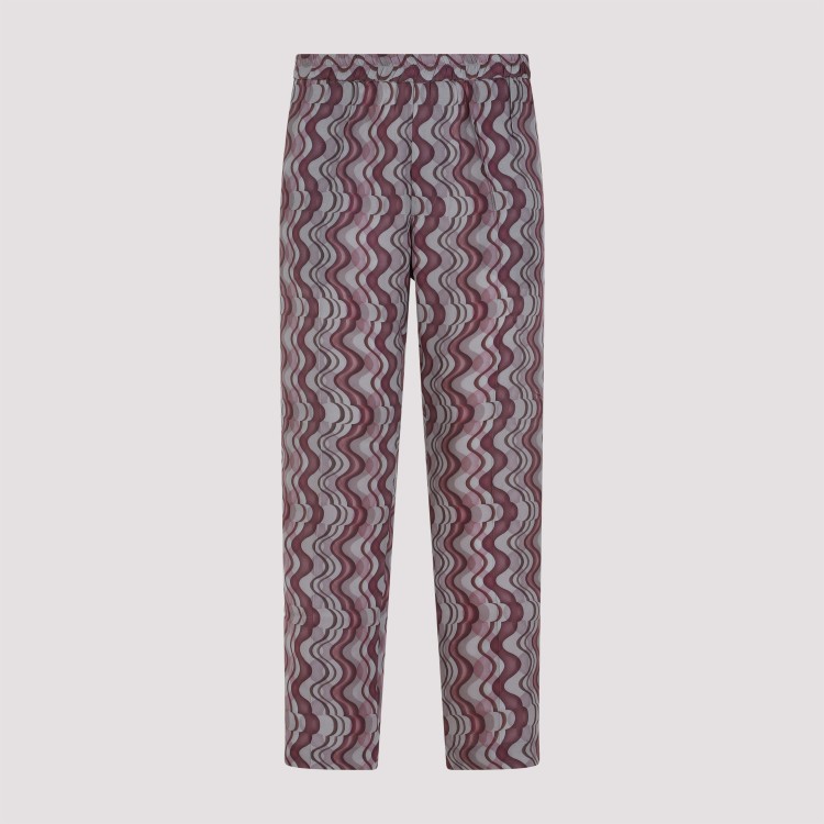 Shop Dries Van Noten Purple Parkino Pants In Grey