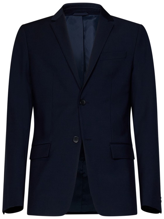 Shop Calvin Klein Midnight Blue Wool Blend Suit