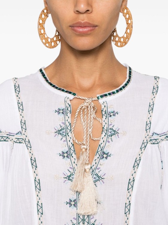 Isabel Marant Étoile Silekia Cotton Blouse In White