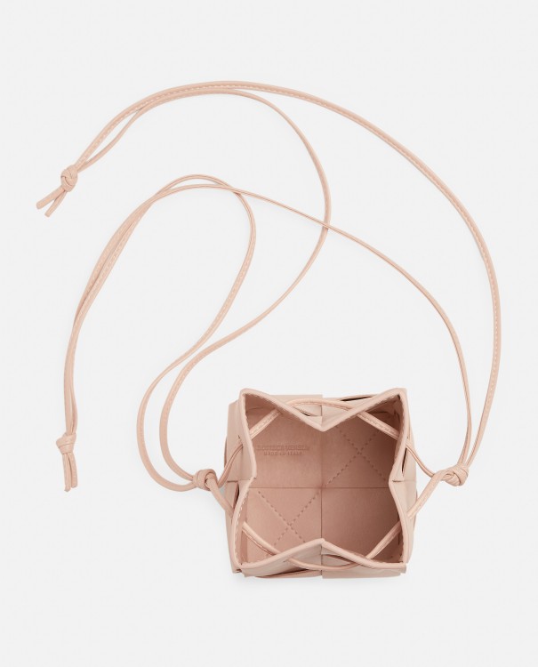 Shop Bottega Veneta Mini Bucket Leather Shoulder Bag In Pink