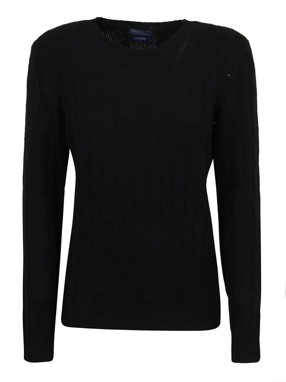 Shop Polo Ralph Lauren Pure Black Cashmere Sweater