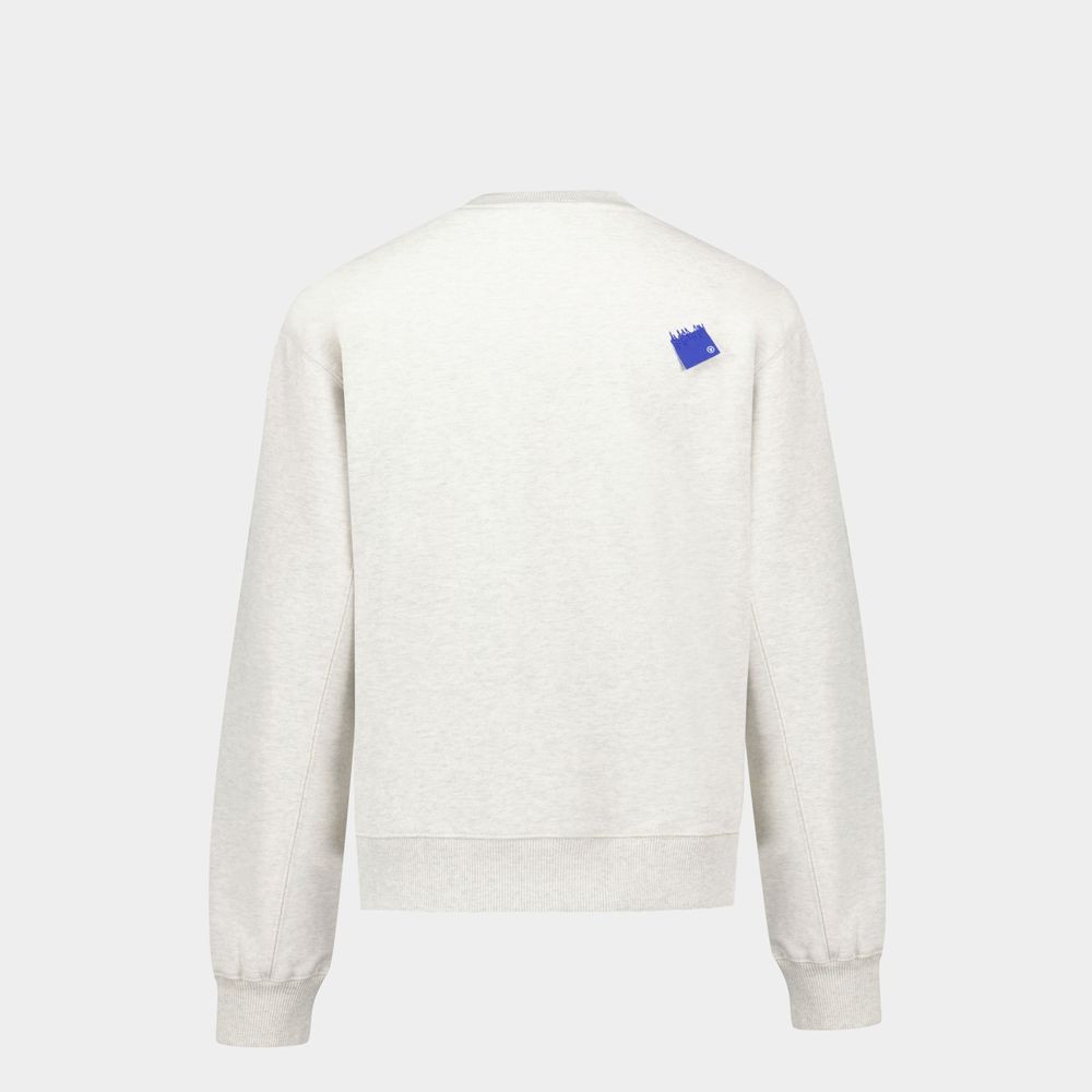 Ader Error 01 Trs Tag Sweatshirt - Cotton - Beige In Neutrals