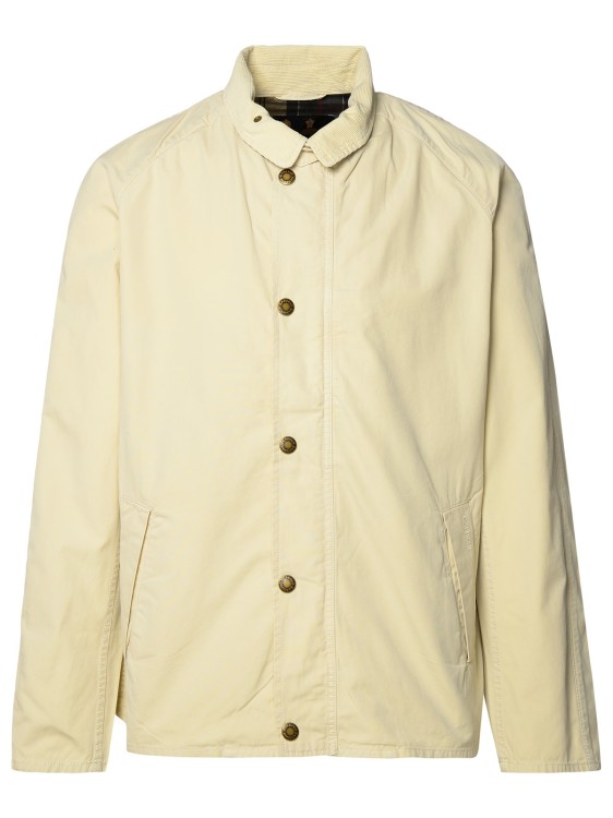 BARBOUR TRACKER' IVORY COTTON JACKET