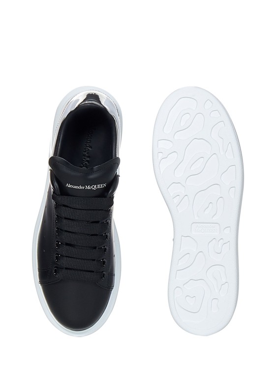 Shop Alexander Mcqueen Black Calfskin Sneakers