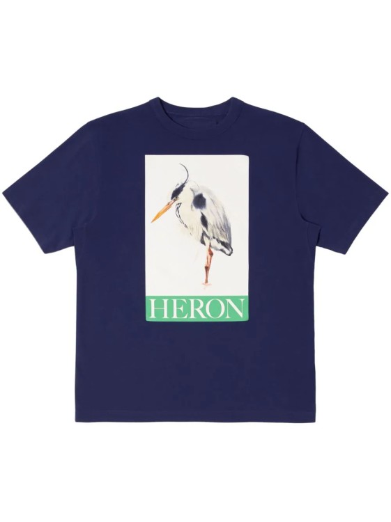 Shop Heron Preston Blue Heron Bird T-shirt In Black