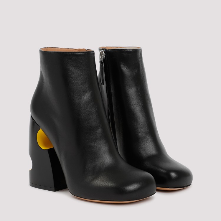 Off-white 110 Meteor Block Ankle Boots In Nappa Leather In Black