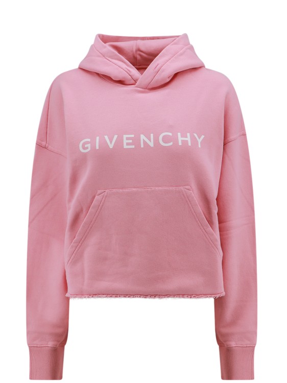 Shop Givenchy Cotton Sweatshirt With Print In Pink