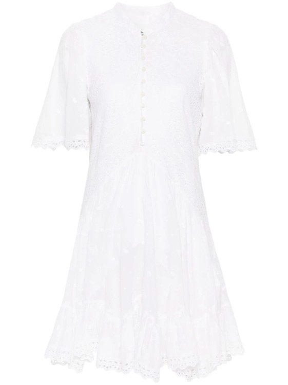 Shop Isabel Marant Étoile Slayae White Mini Dress