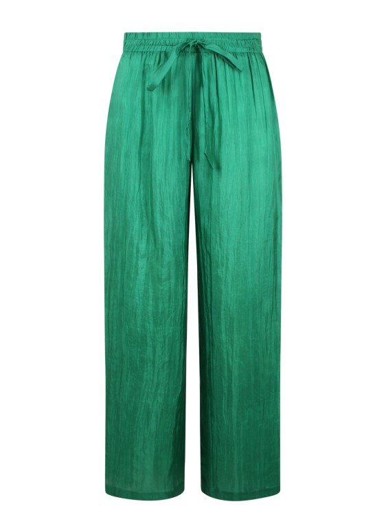 Shop The Rose Ibiza Silk Trousers In Green