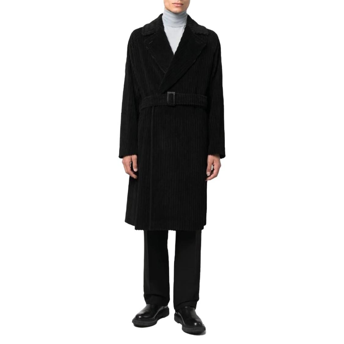 Hevo Hevò Man Coat Midnight Blue Size 40 Pure Virgin Wool Iws, Polyamide In Black