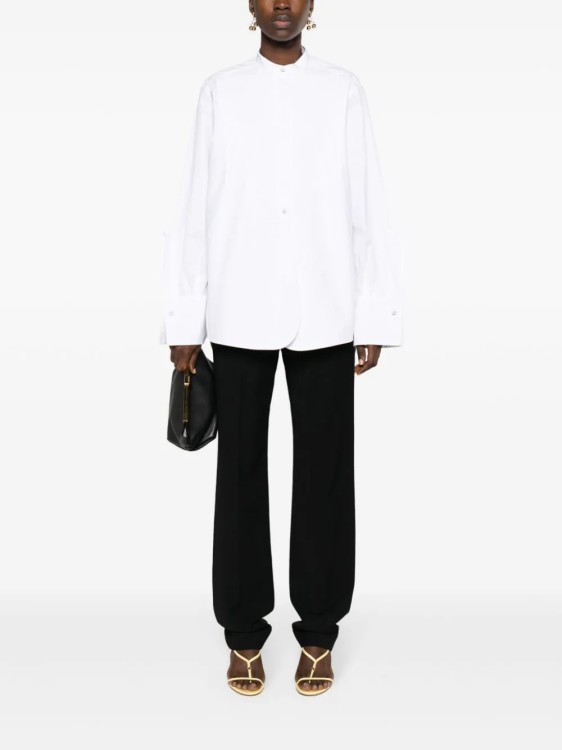 Shop Jil Sander White Paneled Shirt