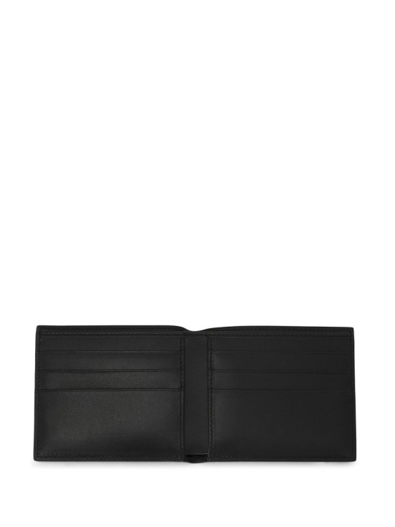 Shop Dolce & Gabbana Logo-patch Folded Leather Wallet In Black