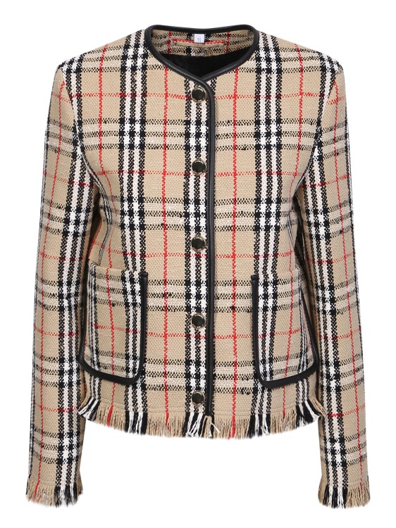 Burberry Vintage Check Jacket In Neutrals