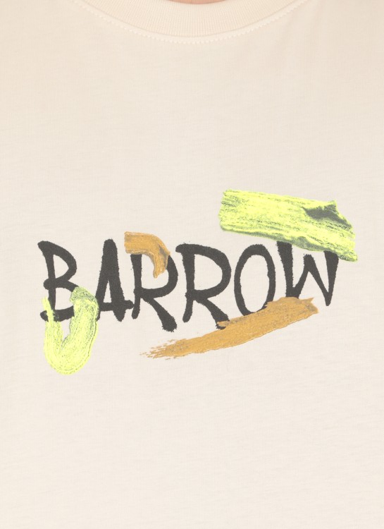Shop Barrow T-shirt With Logo In Neutrals