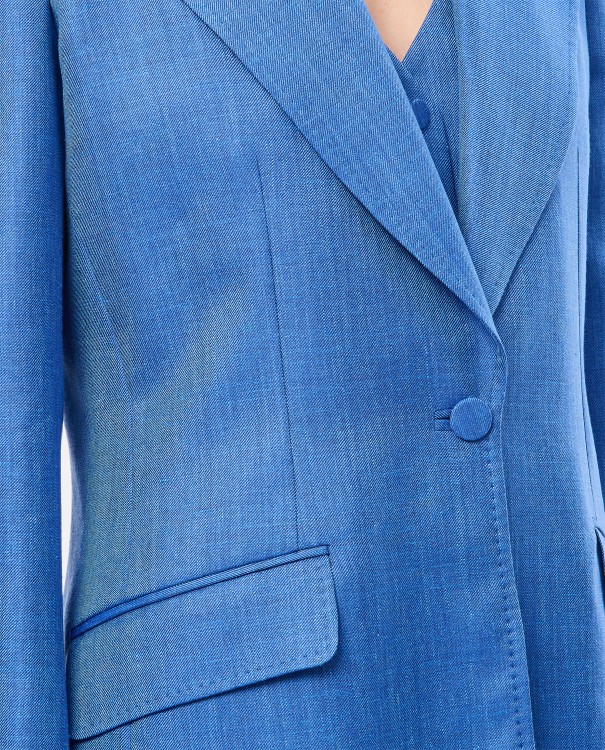 Shop Gabriela Hearst Leiva Blazer In Blue