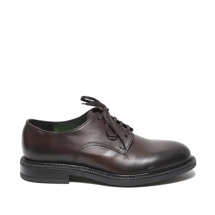 Shop Alexander Hotto Derby In Soft Dark Brown Leather