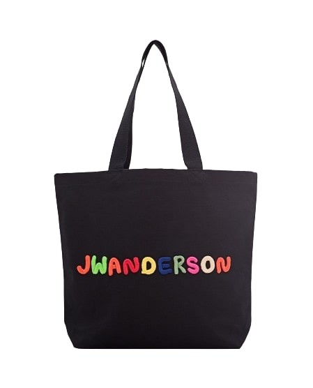 Shop Jw Anderson X Clay Canvas Tote Bag In Black