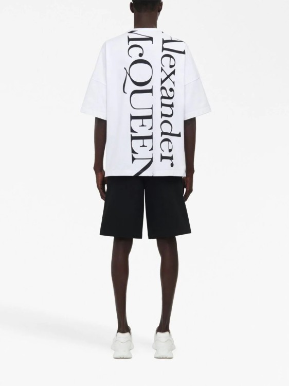 Shop Alexander Mcqueen T-shirt Exploded Logo White