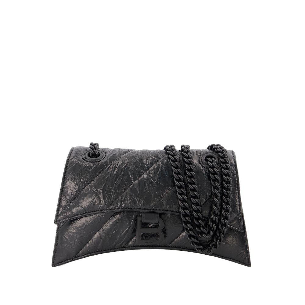 Balenciaga Crush Chain S Hobo Bag In Black