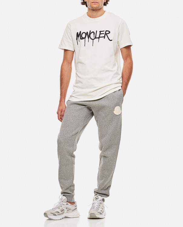 Shop Moncler Sweat Bottoms In Grey