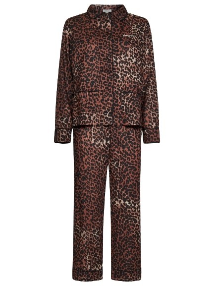 Leopard-Print Cotton Pajama Set by Love Stories in Brown color for Luxury  Clothing