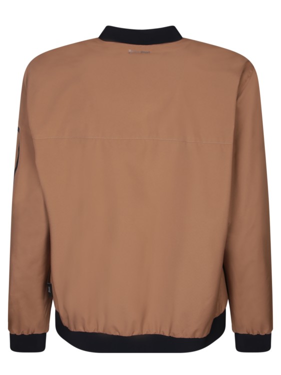 Shop Herno Brown Bomber With Windstopper Technical Fabric