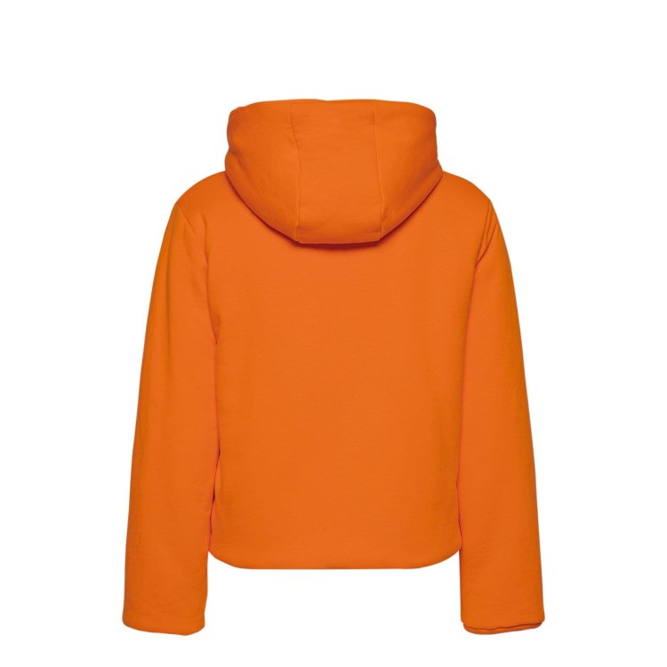 Shop Off-white Logo Zipped Sweatshirt In Orange