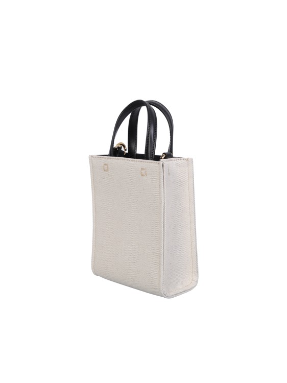Shop Givenchy The G-tote Mini Canvas Bag In White