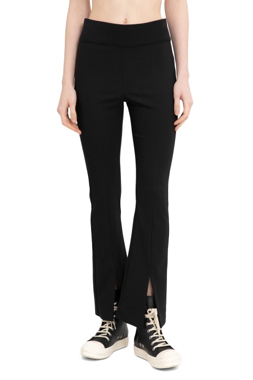 THOM KROM STRETCH COTTON NYLON FLARED TROUSERS