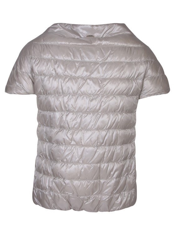 Shop Herno Cape Style Jacket In Grey