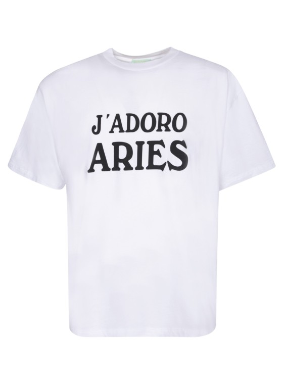 Shop Aries J'adoro T-shirt Made Of Cotton In White