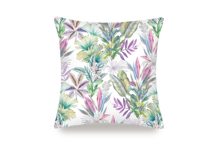 Mayfairsilk Iridescent Garden Finest Silk Cushion Cover Square In White