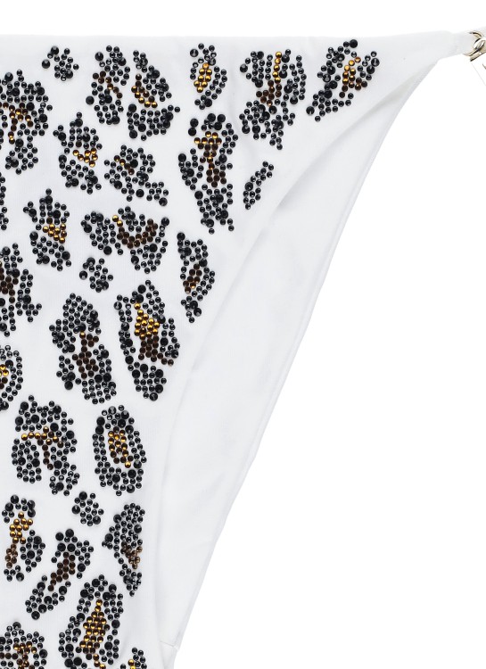 Fisico Cristina Ferrari All-over Strass White Bikini In White