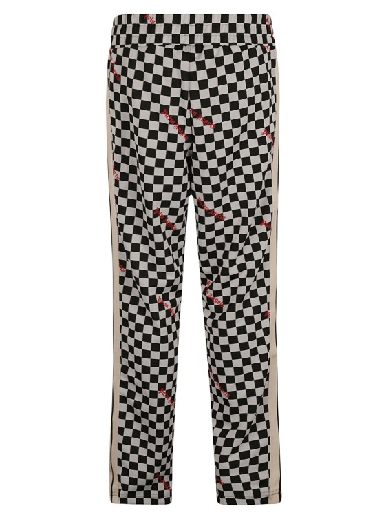 Shop Palm Angels Damier Track Pants In White