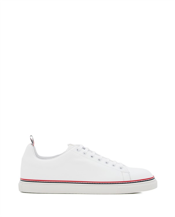 Thom Browne White Lace Up Sneakers