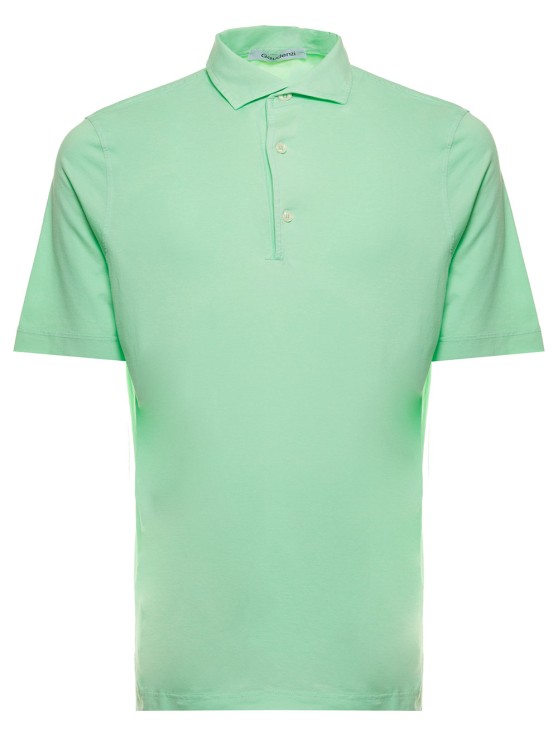 Gaudenzi Green Cotton Polo Shirt