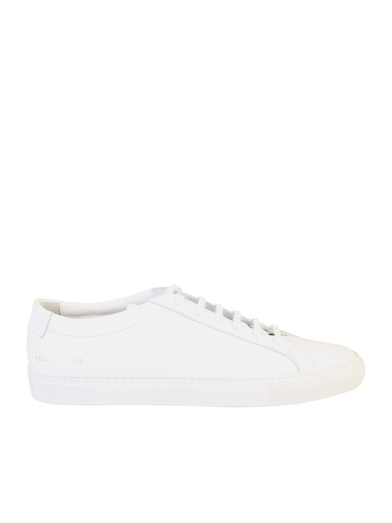 Shop Common Projects Achilles Leather Sneakers In White