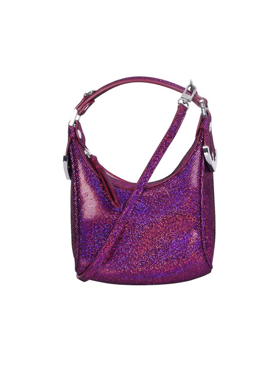 By Far Metallic Cosmo Shoulder Bag In Purple