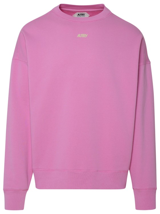 Shop Autry Mini Logo Sweatshirt In Pink
