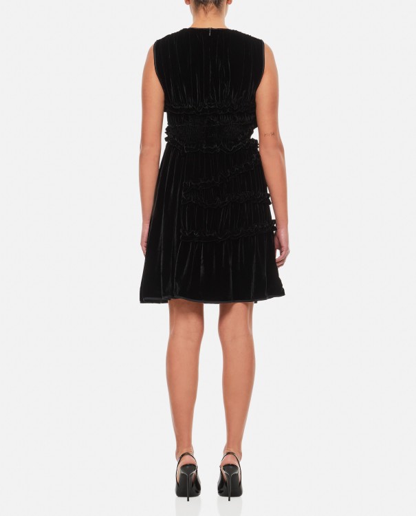 Cecilie Bahnsen Uki Sleeveless Velvet Dress In Black