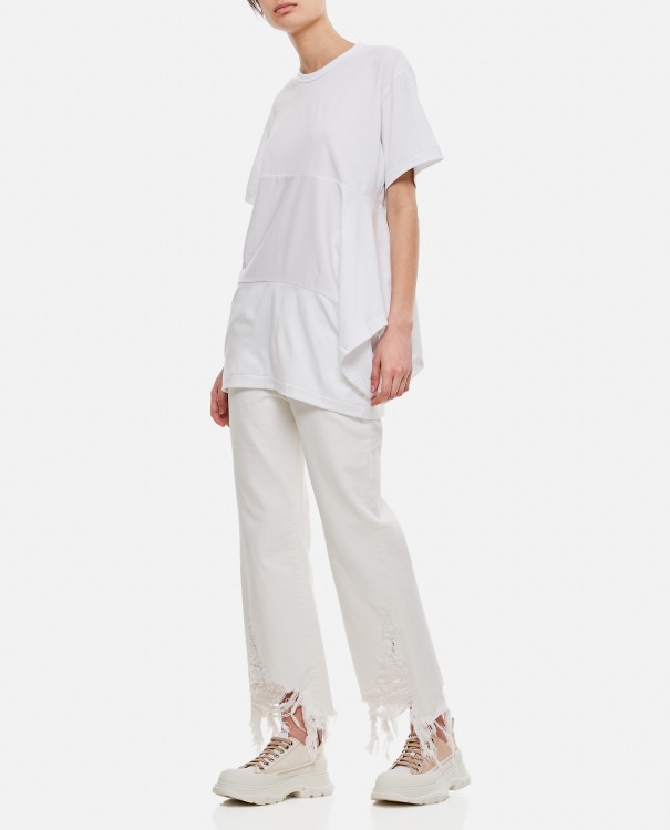 Shop Comme Des Garçons Cotton Jersey T-shirt In White
