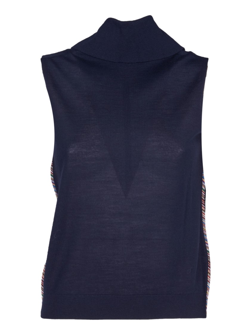 Paul Smith Roll-neck Sweater In Blue