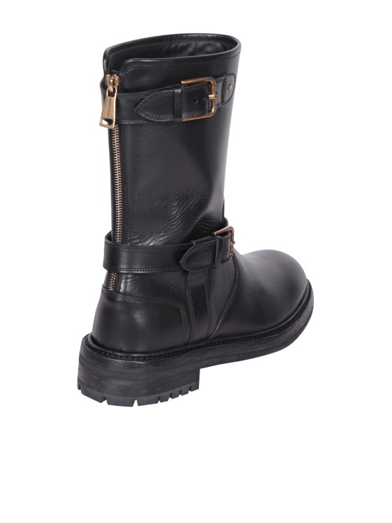 Shop Dolce & Gabbana Black Leather Boots