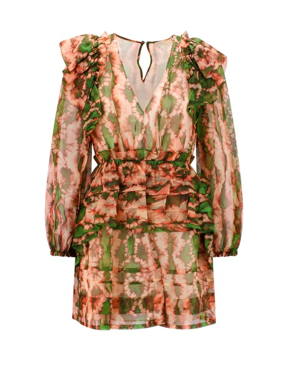 Shop Ulla Johnson All-over Print Silk Dress In Brown
