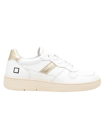 DATE WHITE LEATHER COURT 2.0 SNEAKERS